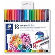 ESTUCHE DE PLÁSTICO CON 18 ROTULADORES, COLORES SURTIDOS STAEDTLER 3001 TB18 (Espera 4 dias)